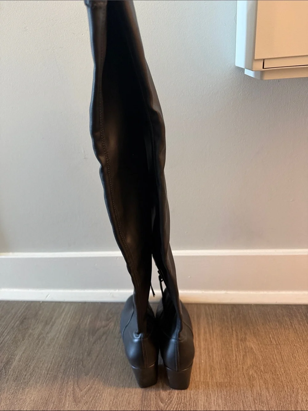 Rebecca Minkoff Black Over-the-Knee Stretch Boots